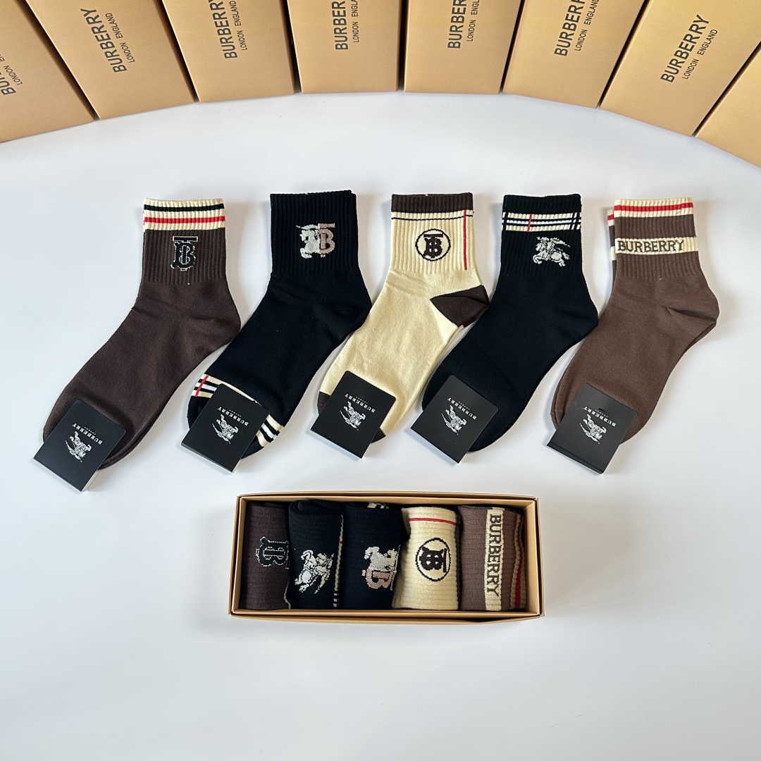 Bur Mid-calf socks Set YV25091348