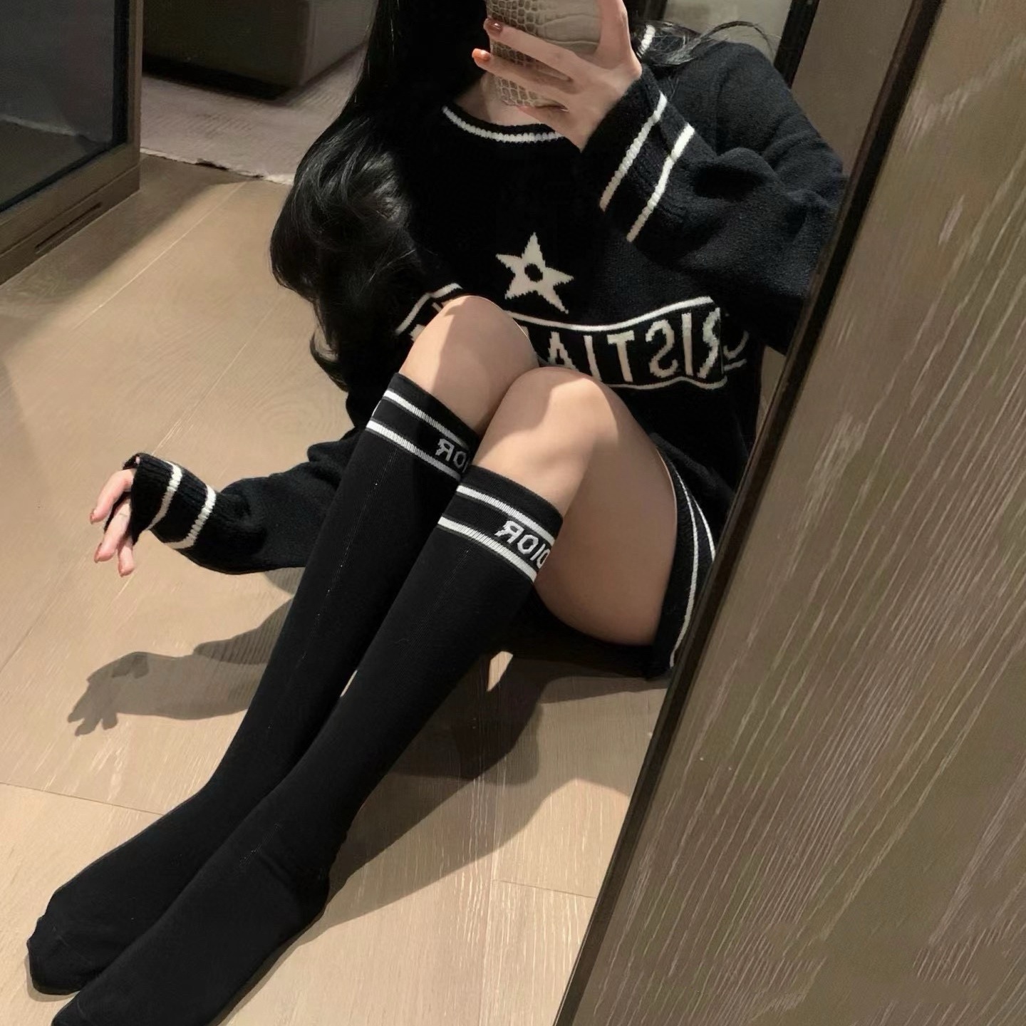 CD Mid-calf to knee-high socks Set  YV25091379