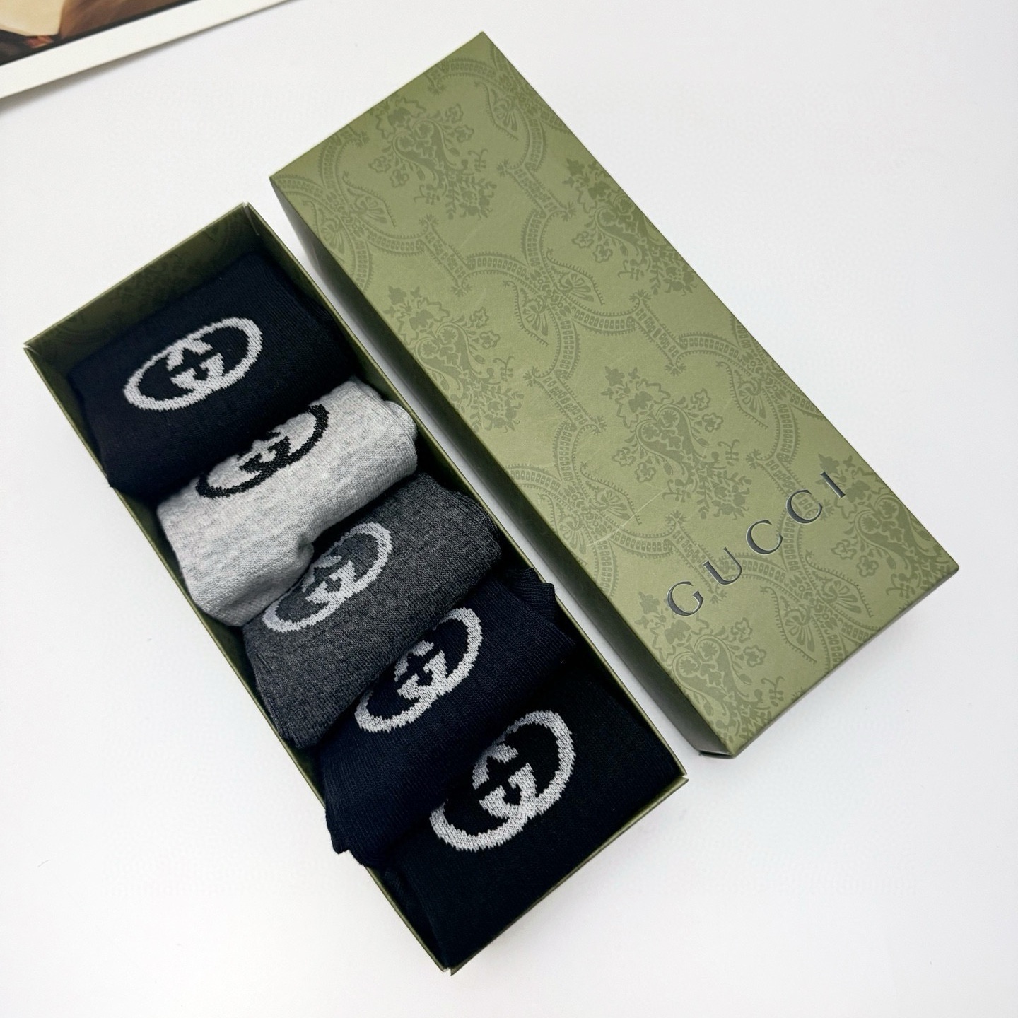 GG Men's mid-calf socks Set  YV25091371