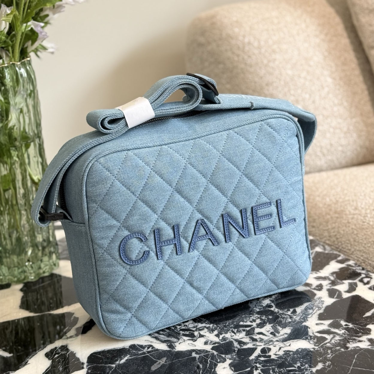 CH Denim Canvas Shoulder Bag XX25091301