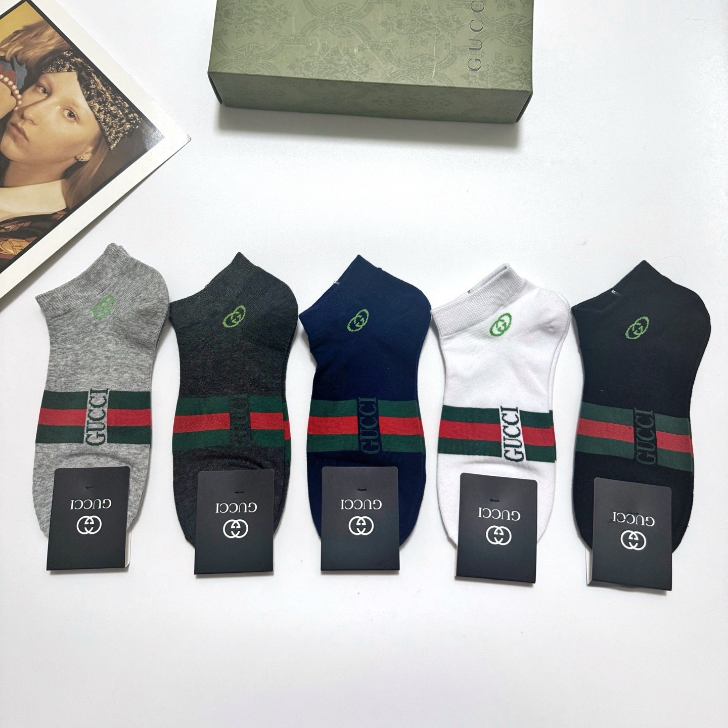 GG Men's ankle socks Set  YV25091372