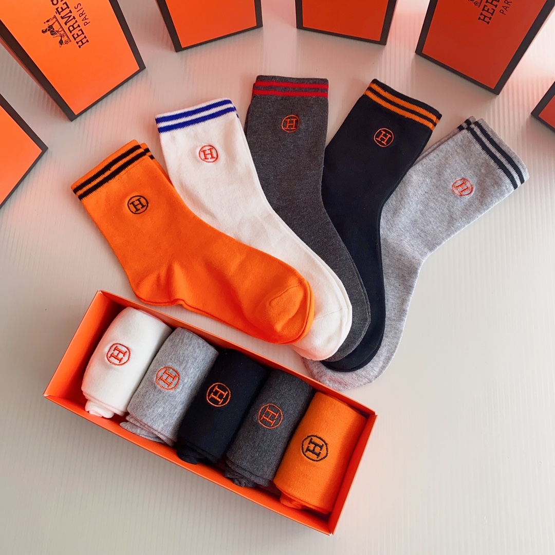 HM Men's Classic Mid-Calf Socks Set YV25091333
