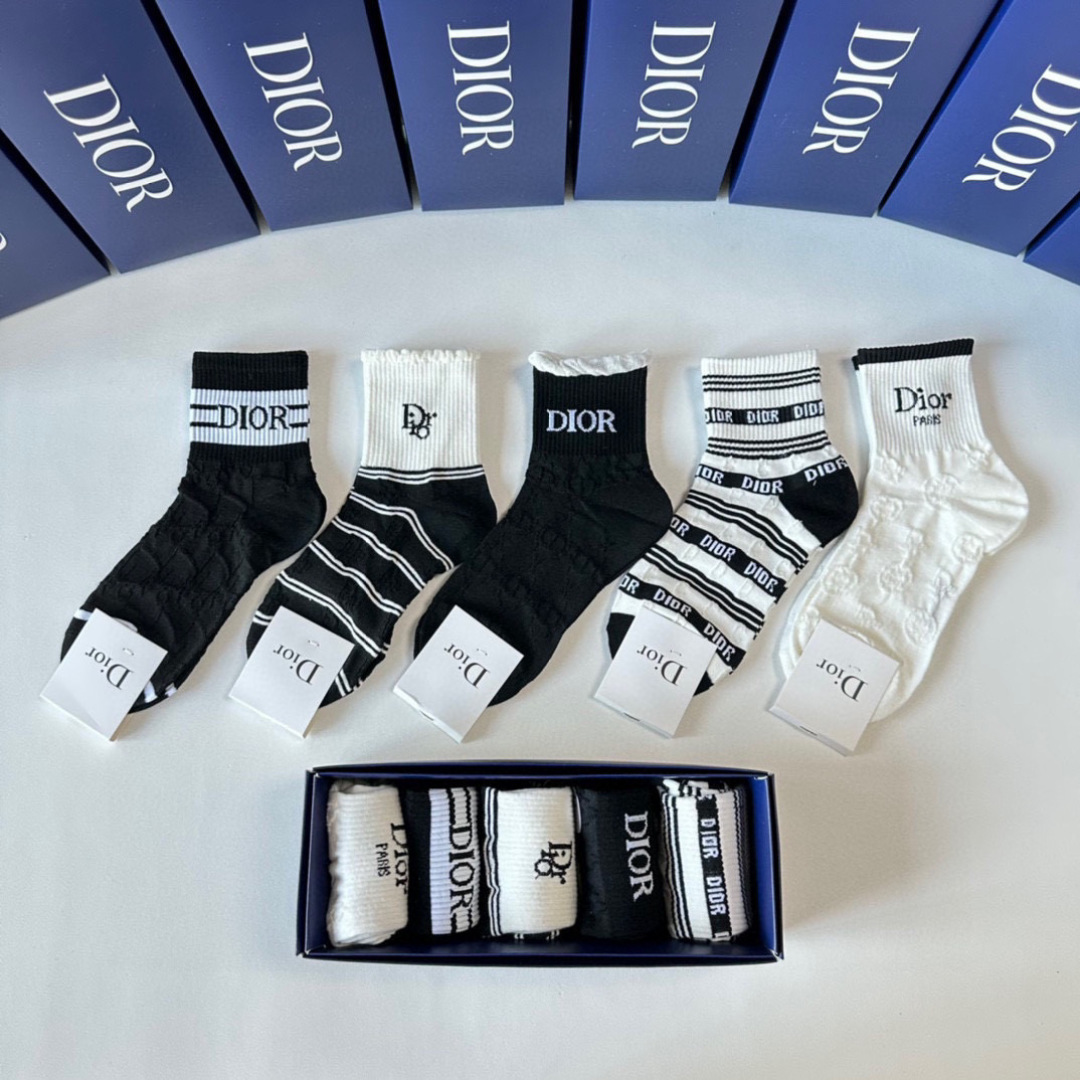 CD  Mid-Calf Socks Set YV25091344