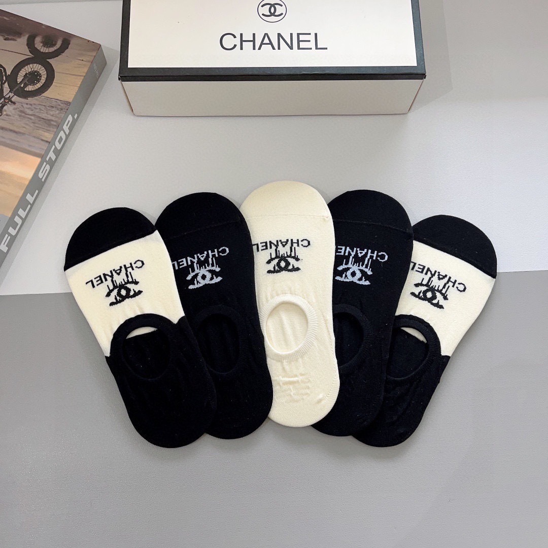 CH Cotton-Blend No-Show Socks Set YV25091314
