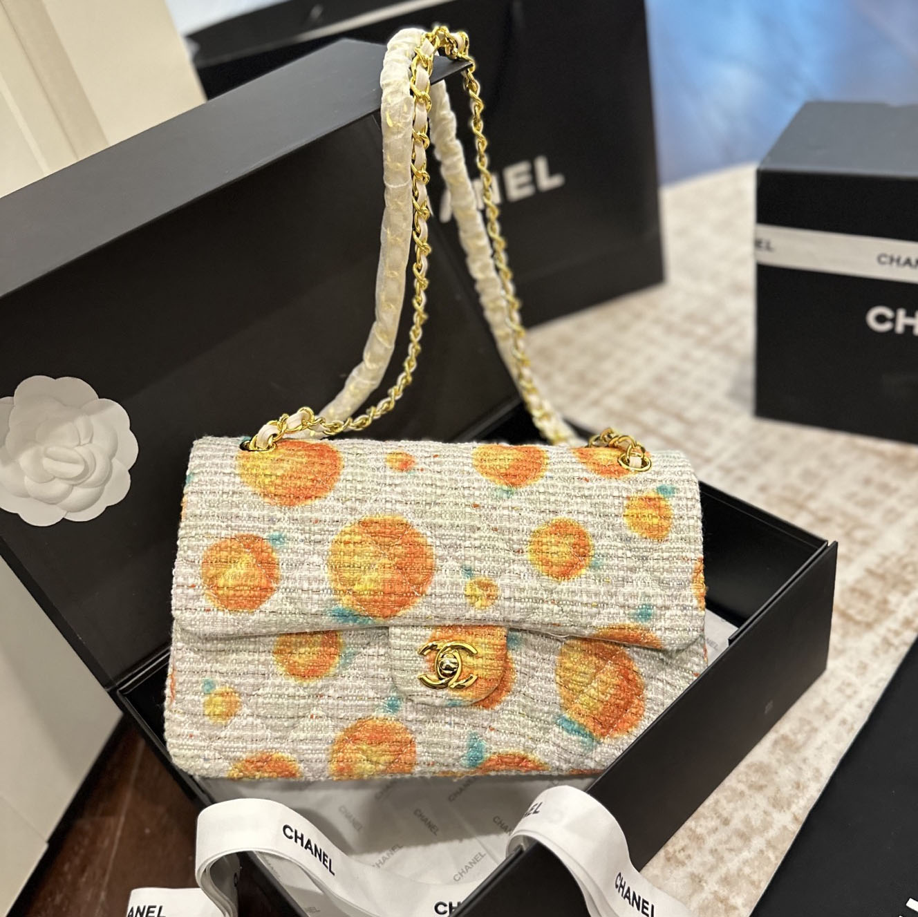 CH Floral Canvas Shoulder Bag-CF Series AE25091419