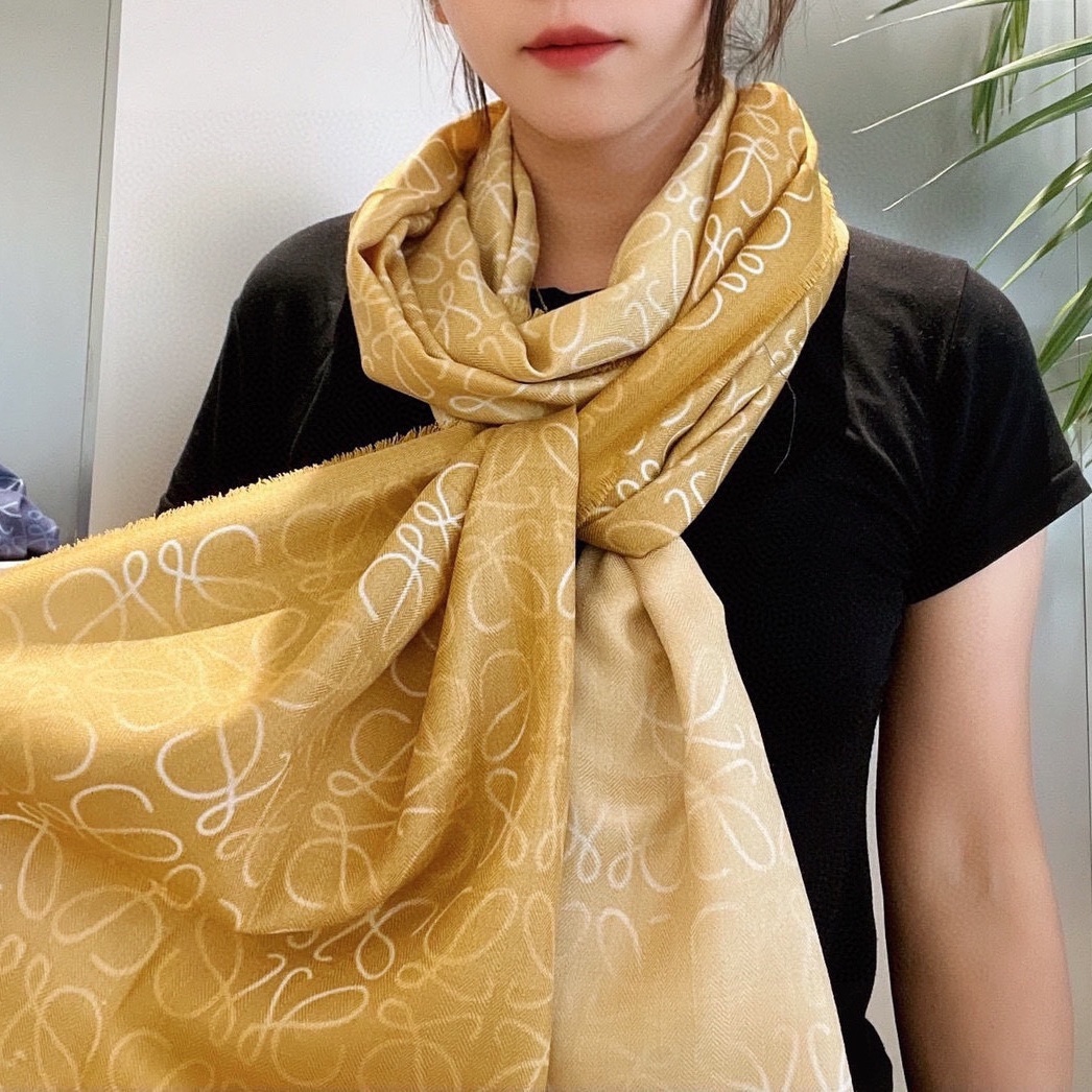 LOE Anagram Pattern Scarf  YV25091402