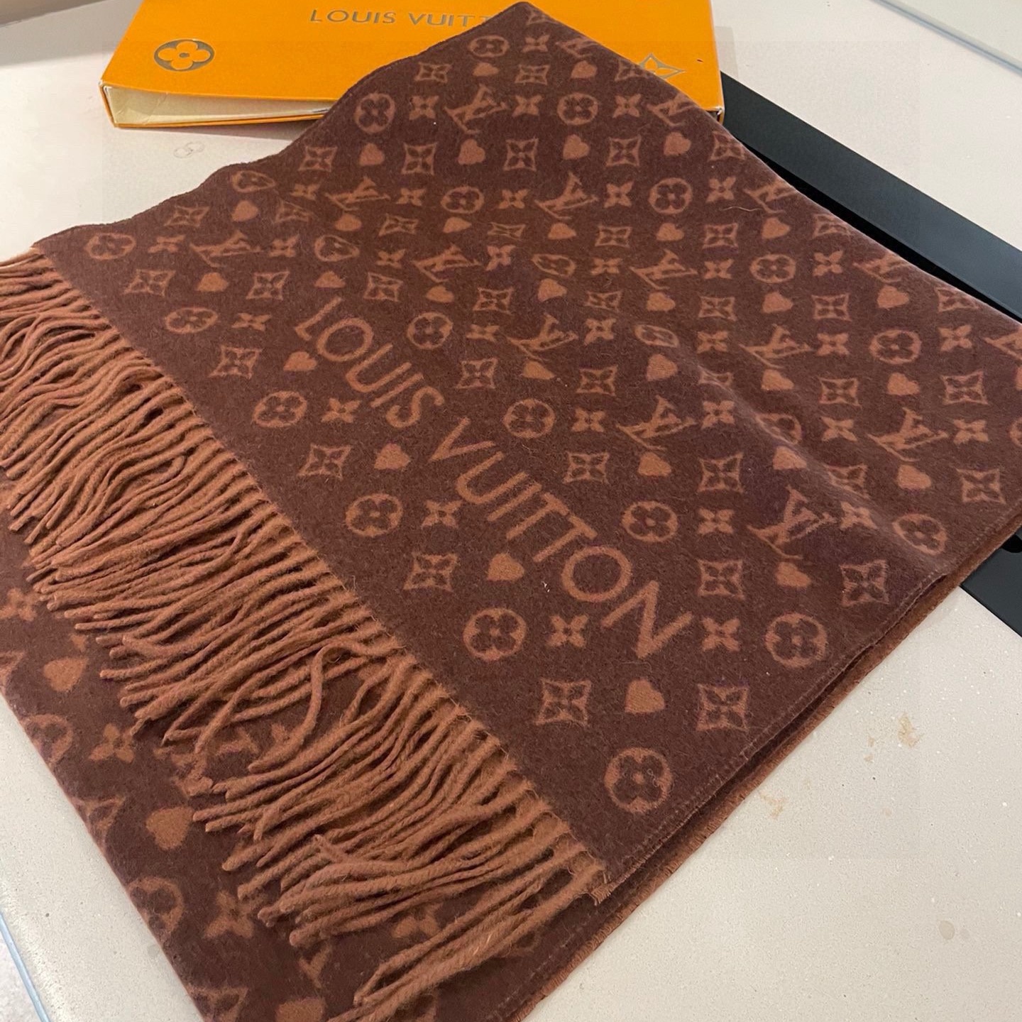 LV Unisex Double-Faced Cashmere Scarf  YV25091406