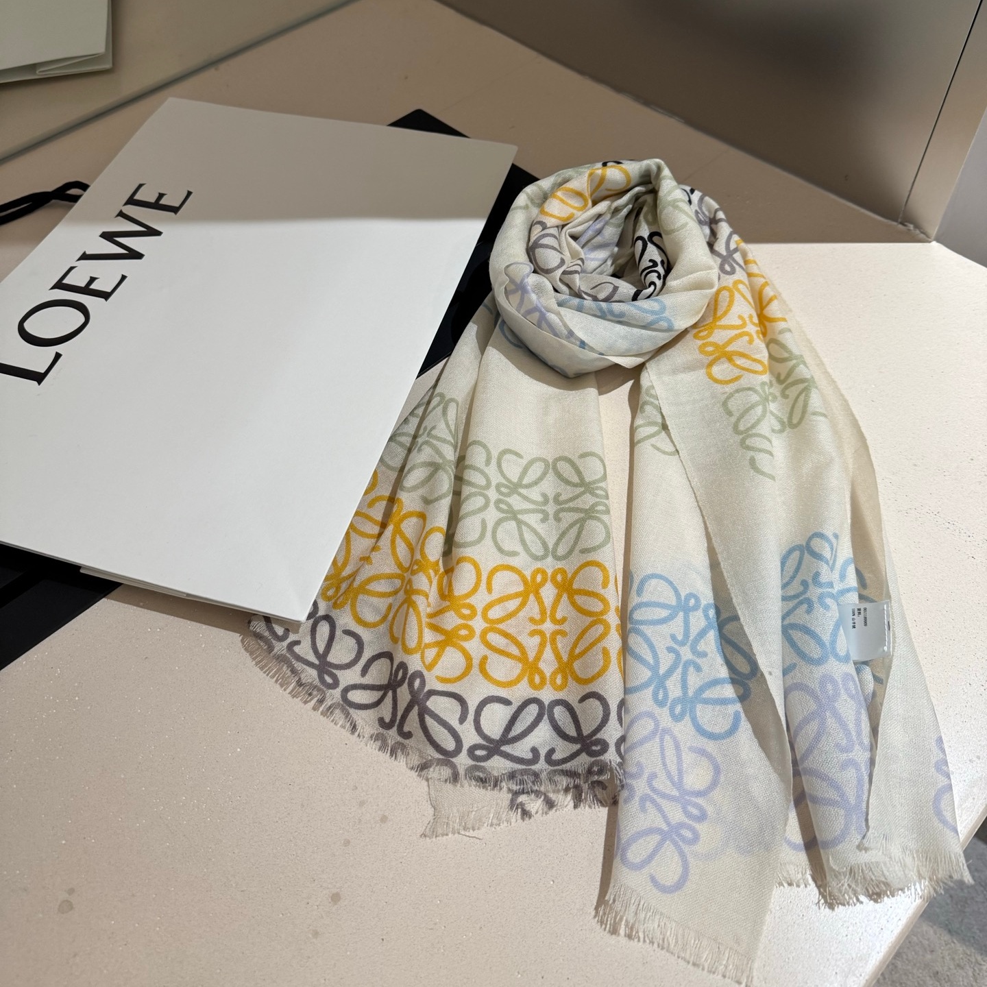 LOE Anagram Printed Scarf  YV25091411