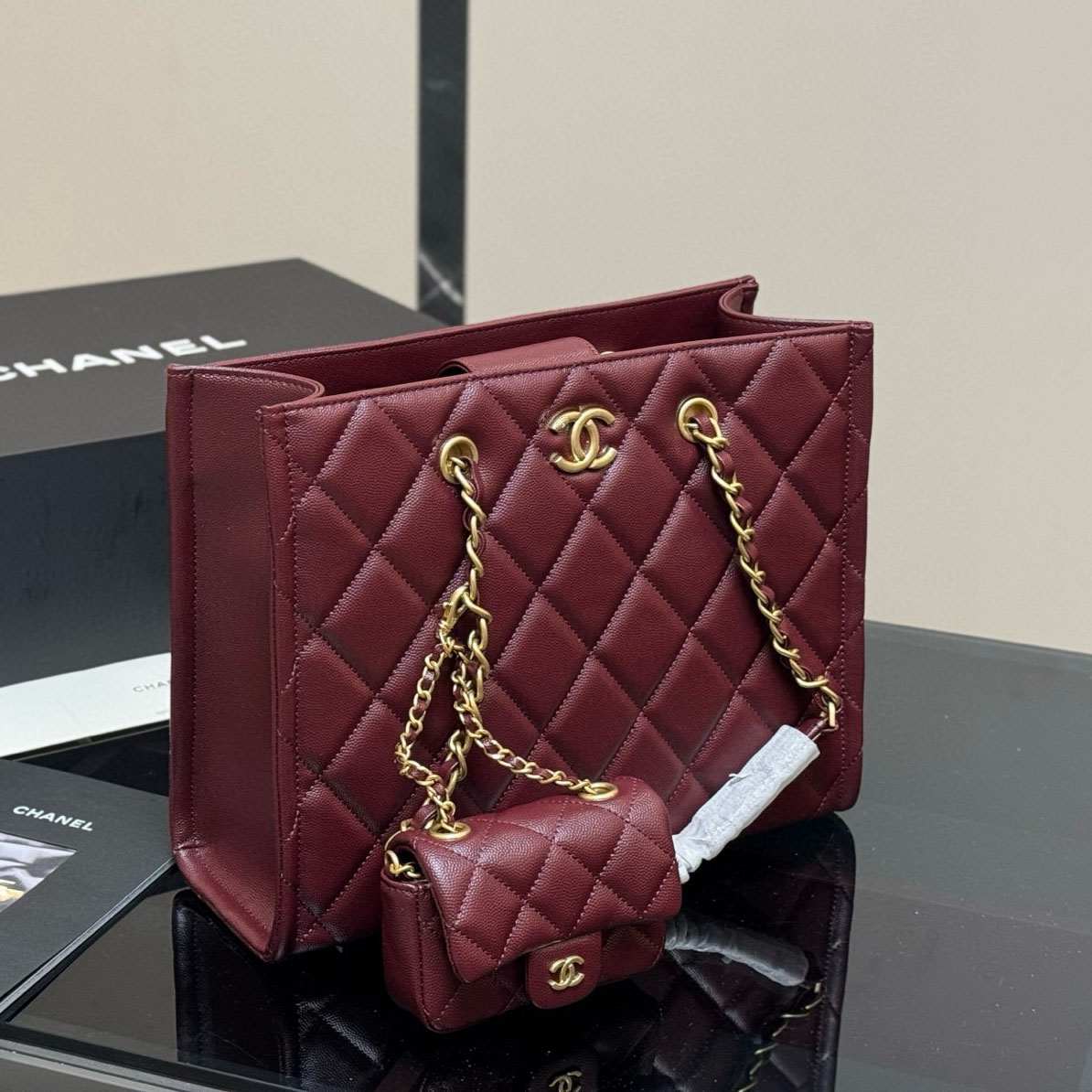 CH Caviar Leather Tote AE25091424