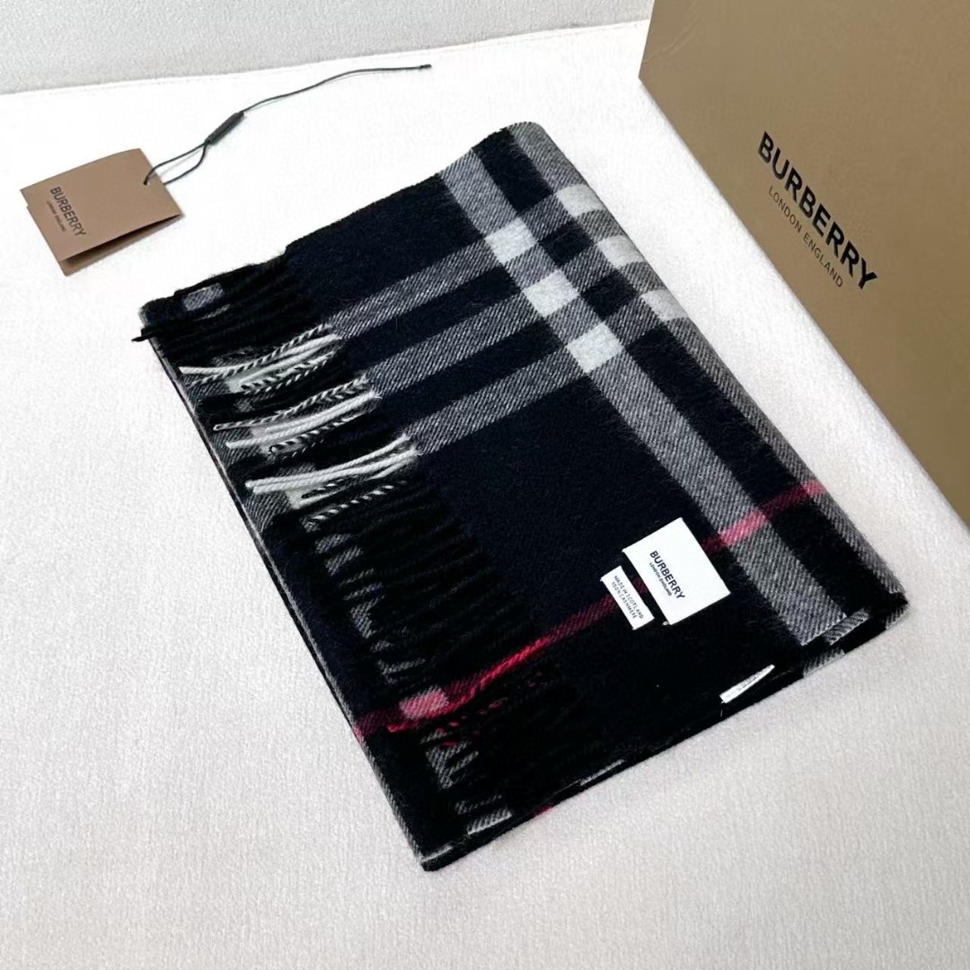 Bur Check Cashmere Scarf/Shaw YV25091504
