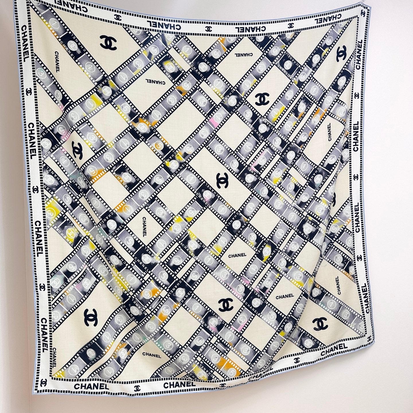 CH 140 Silk-Cashmere Double-Sided Same-Color Shawl/Scarf YV25091513