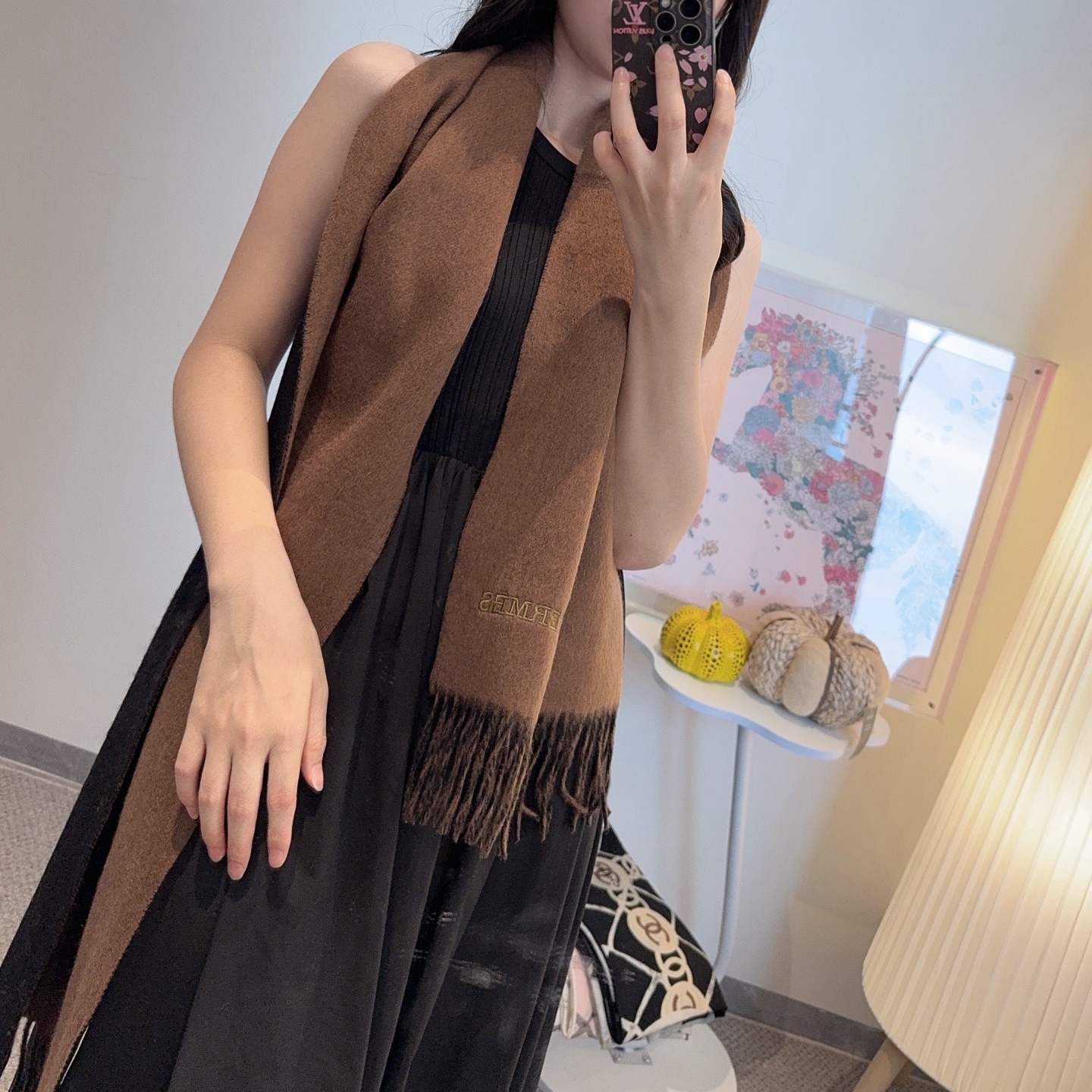 HM Double-Faced Cashmere Scarf YV25091614