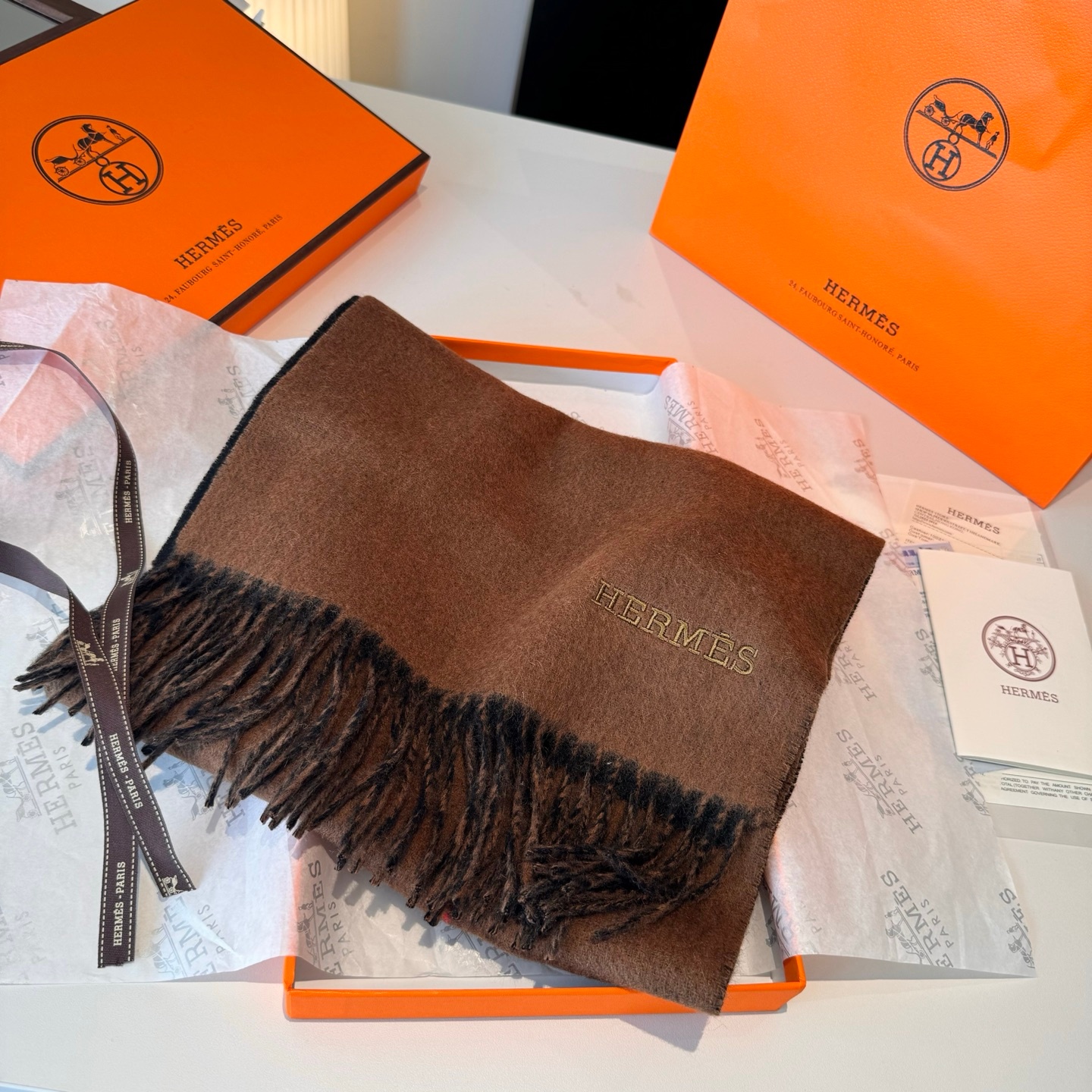 HM Double-Faced Cashmere Scarf YV25091614