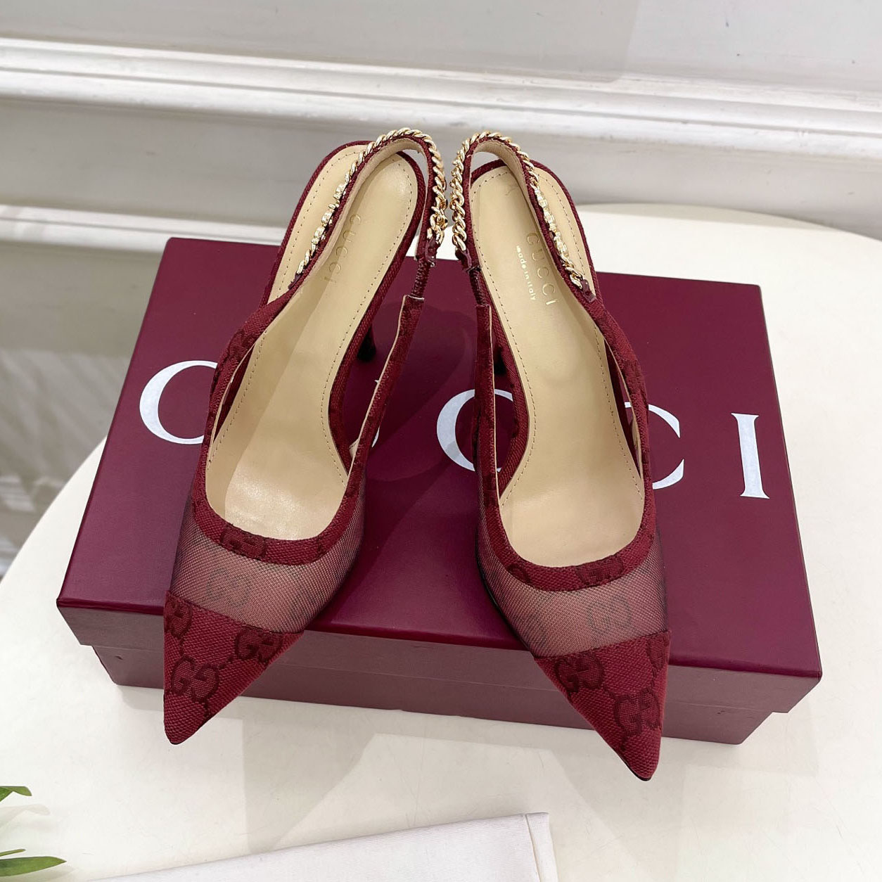 GG Fashion Chain High Heels BV250689