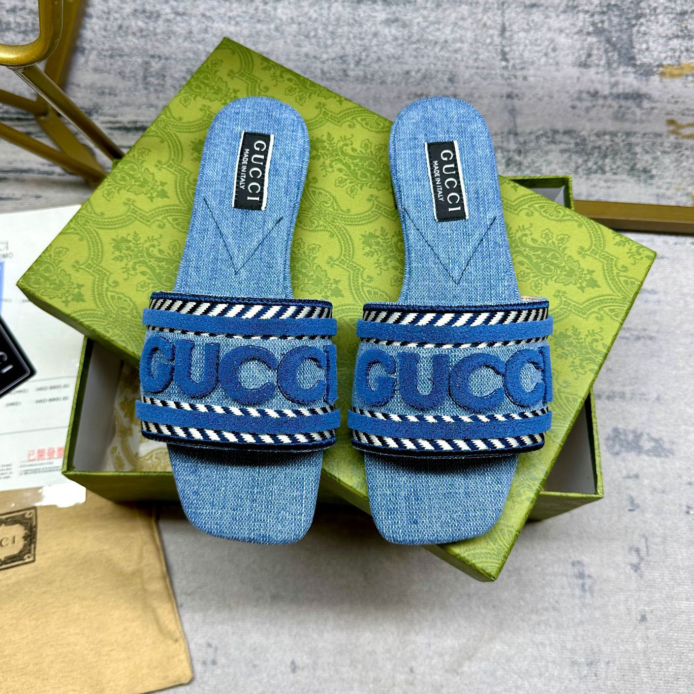 GG 23s Classic Flat Slides SGM250224