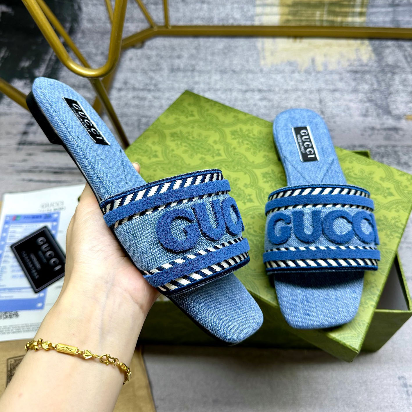 GG 23s Classic Flat Slides SGM250224