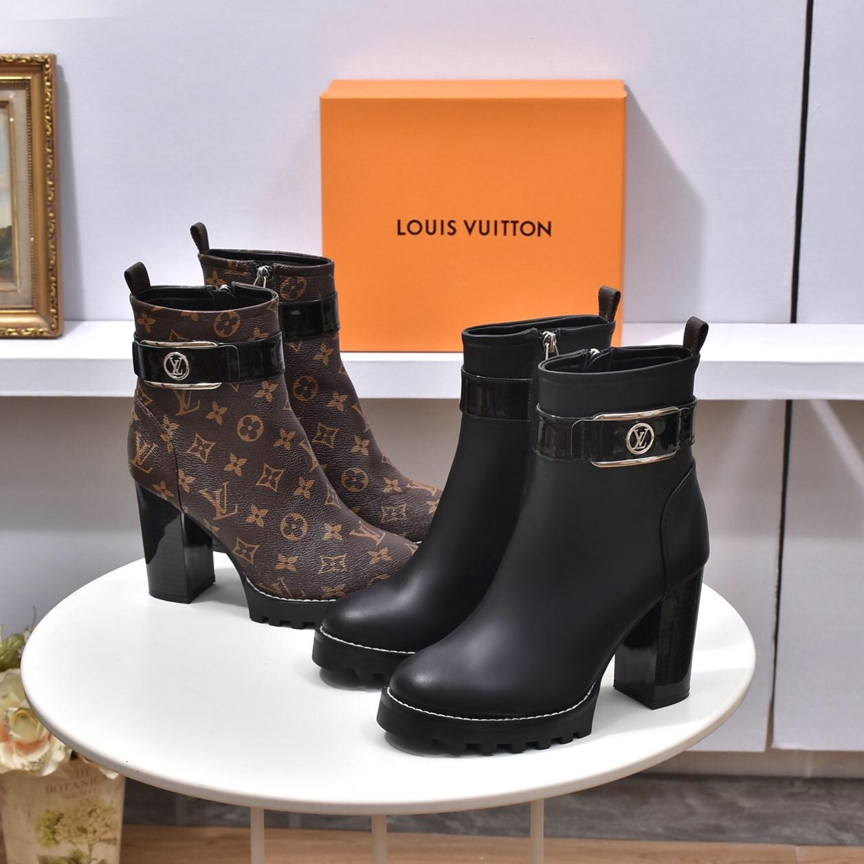 LV New fashion women's shoes versatile short boots F24080904