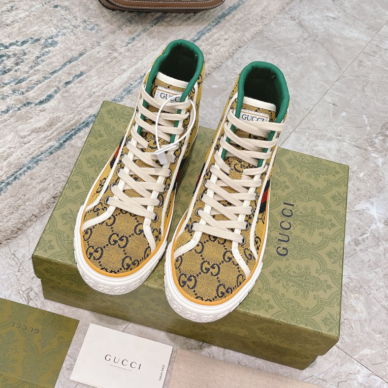 Disney & GG Tennis 1977 high-top canvas shoes AM25091914