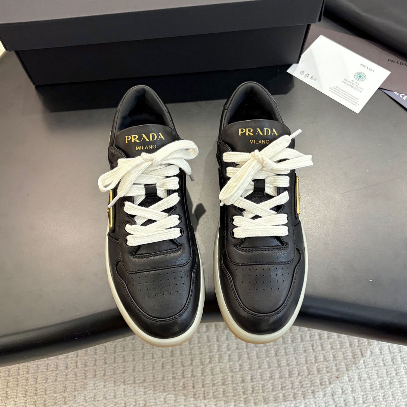 PRA Downtown Nappa Leather Sneakers ST250214