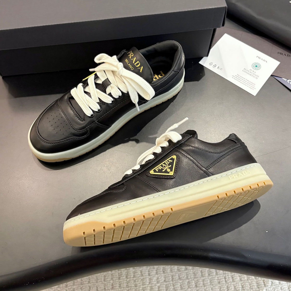 PRA Downtown Nappa Leather Sneakers ST250214