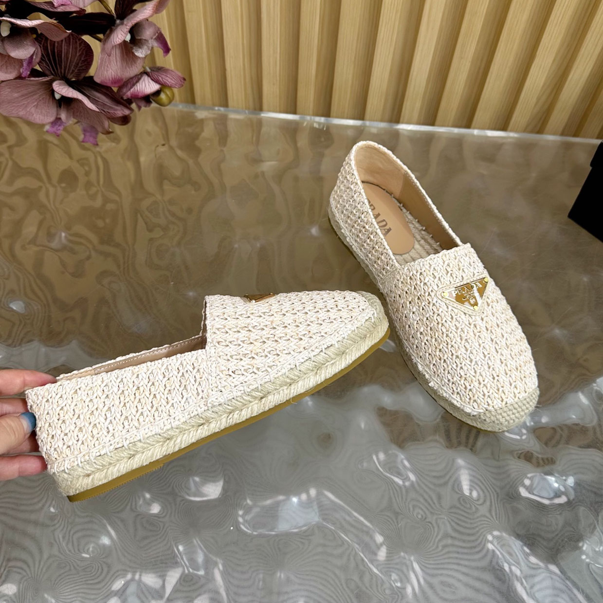 PRA Classic Raffia Loafers XX25092014