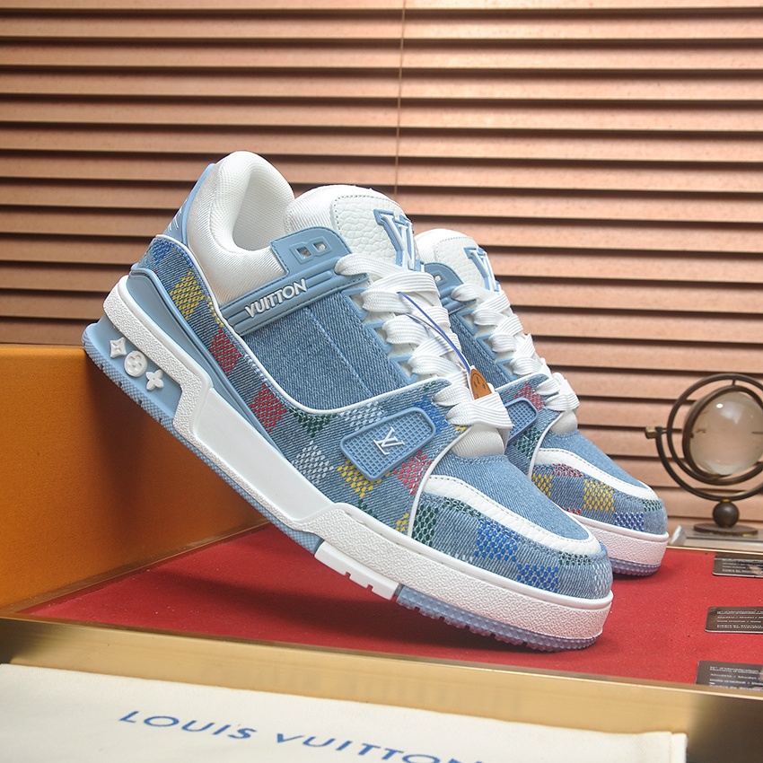 LV Denim & Check Trainer Sneaker YV25092004