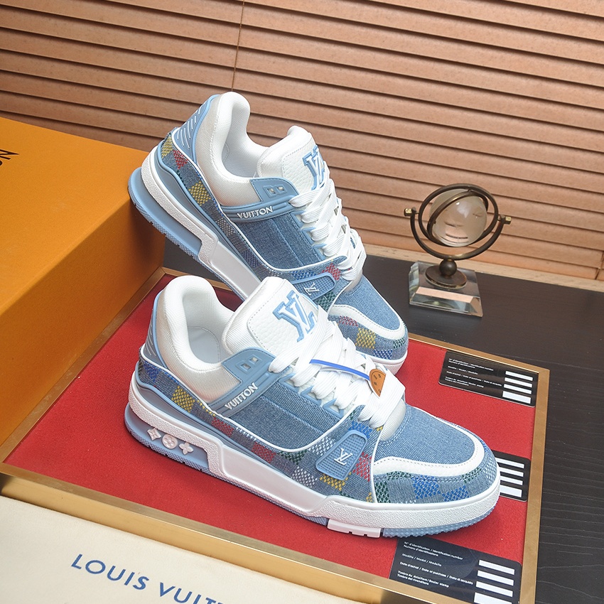 LV Denim & Check Trainer Sneaker YV25092004