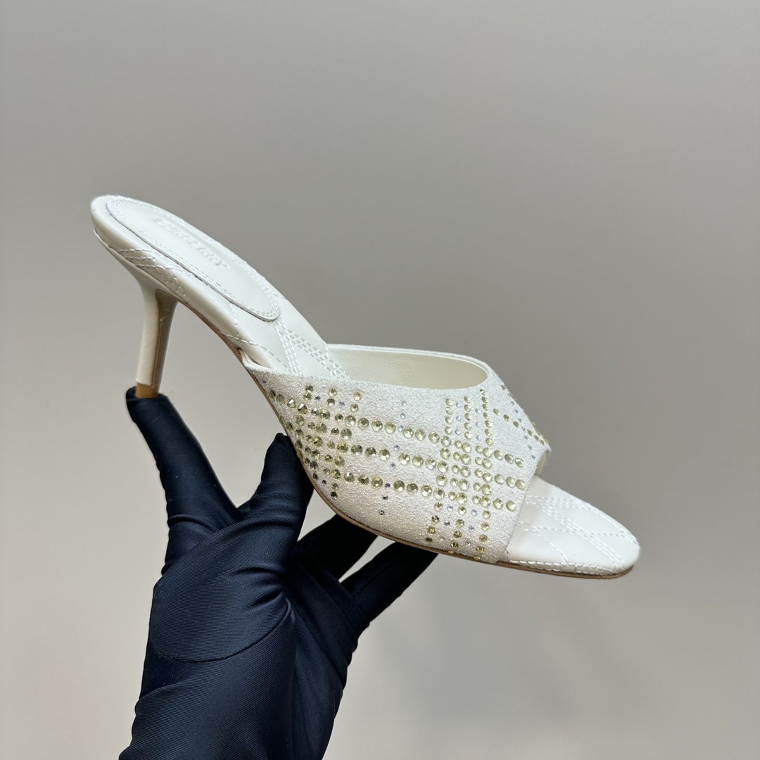 Bur 25New Classic Twill Rhinestone Sandals AM25092107