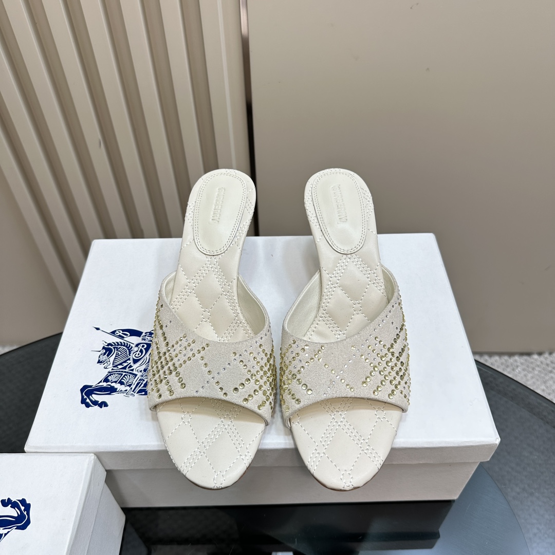 Bur 25New Classic Twill Rhinestone Sandals AM25092107