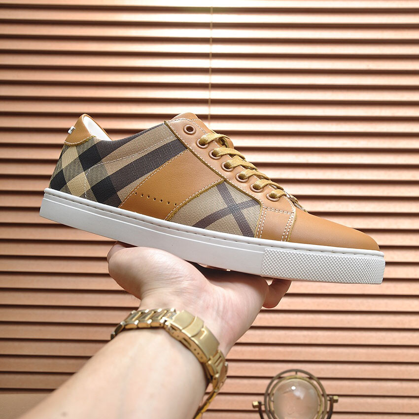 Bur Men's Brown Twill Casual Shoes AM25092125