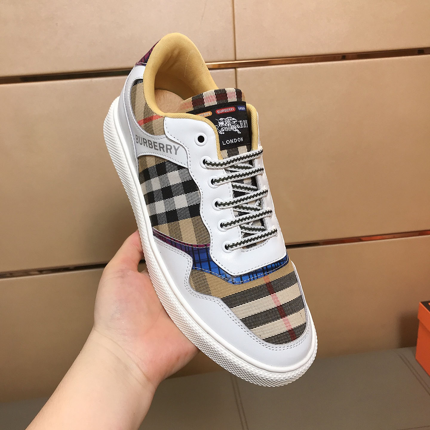 Bur Men's Classic Leather Panel Sneakers AM25092119