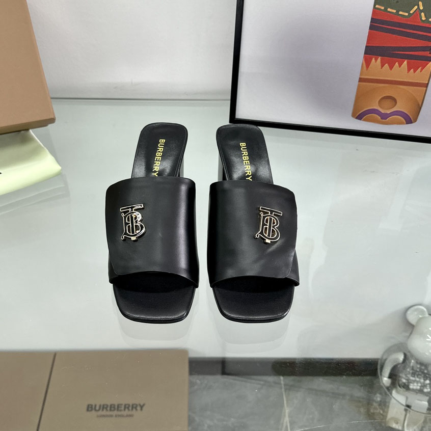 Bur Block Heel Sandals Ev25061175