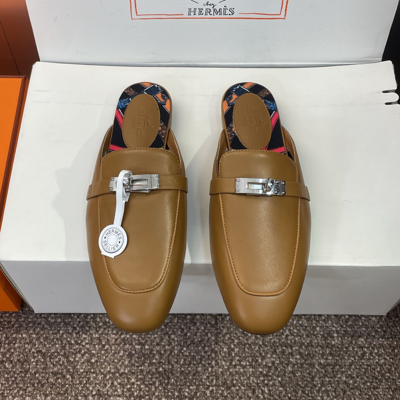 HM Kelly Buckle Color-Block Mules AM25092204