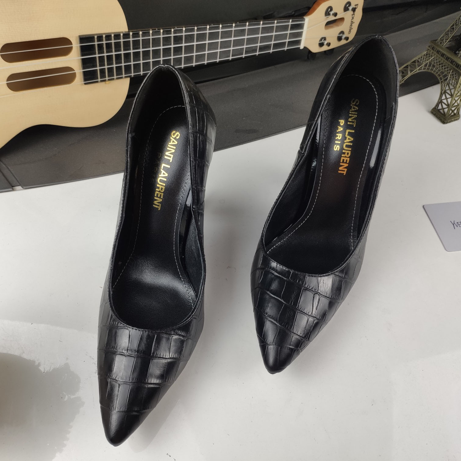 YSL Fashion Heel Logo High Heels ST250230