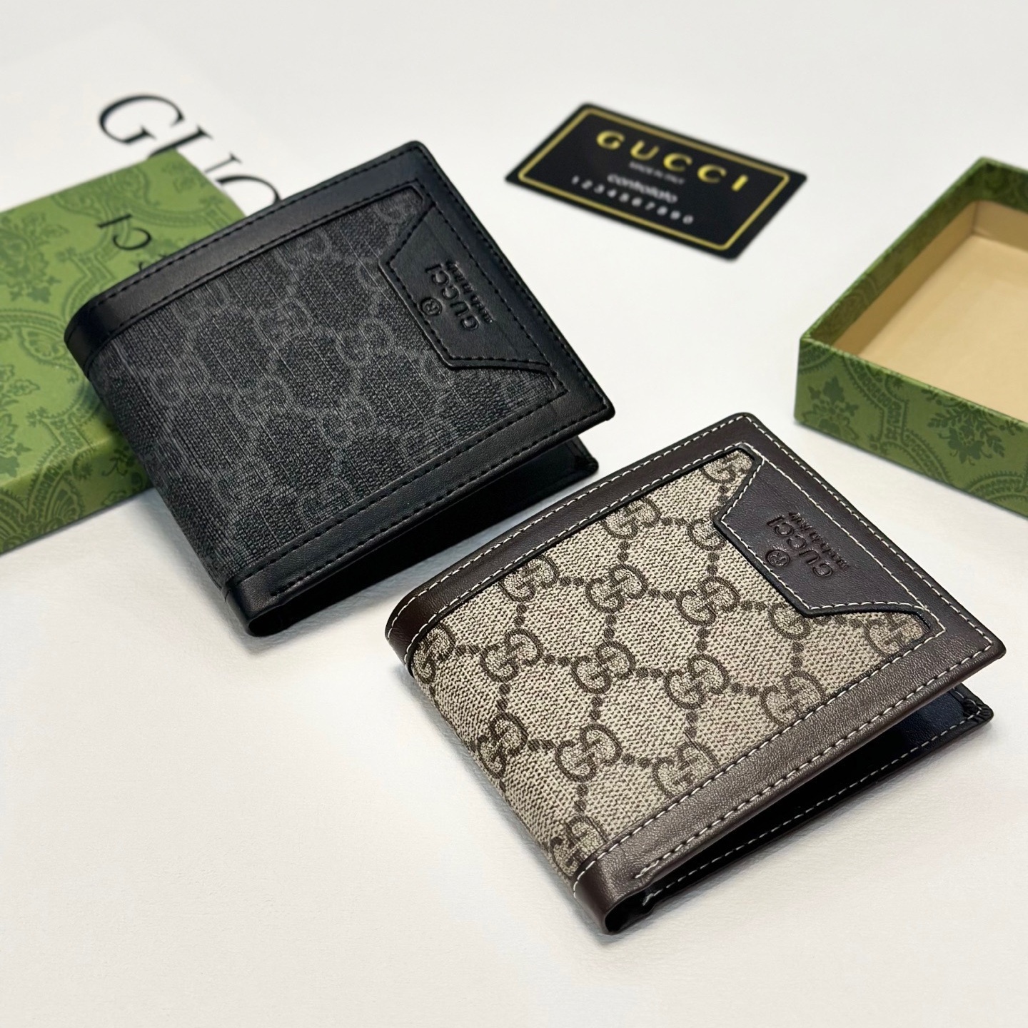 GG Iconic Pattern Bifold Wallets YV25092505
