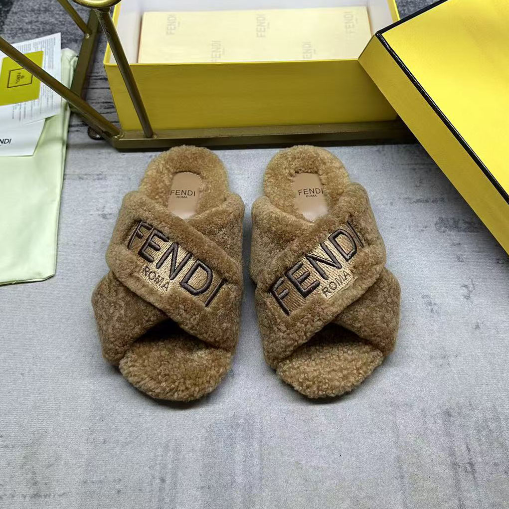 FD 25New Wool Flat Slippers XX25092520