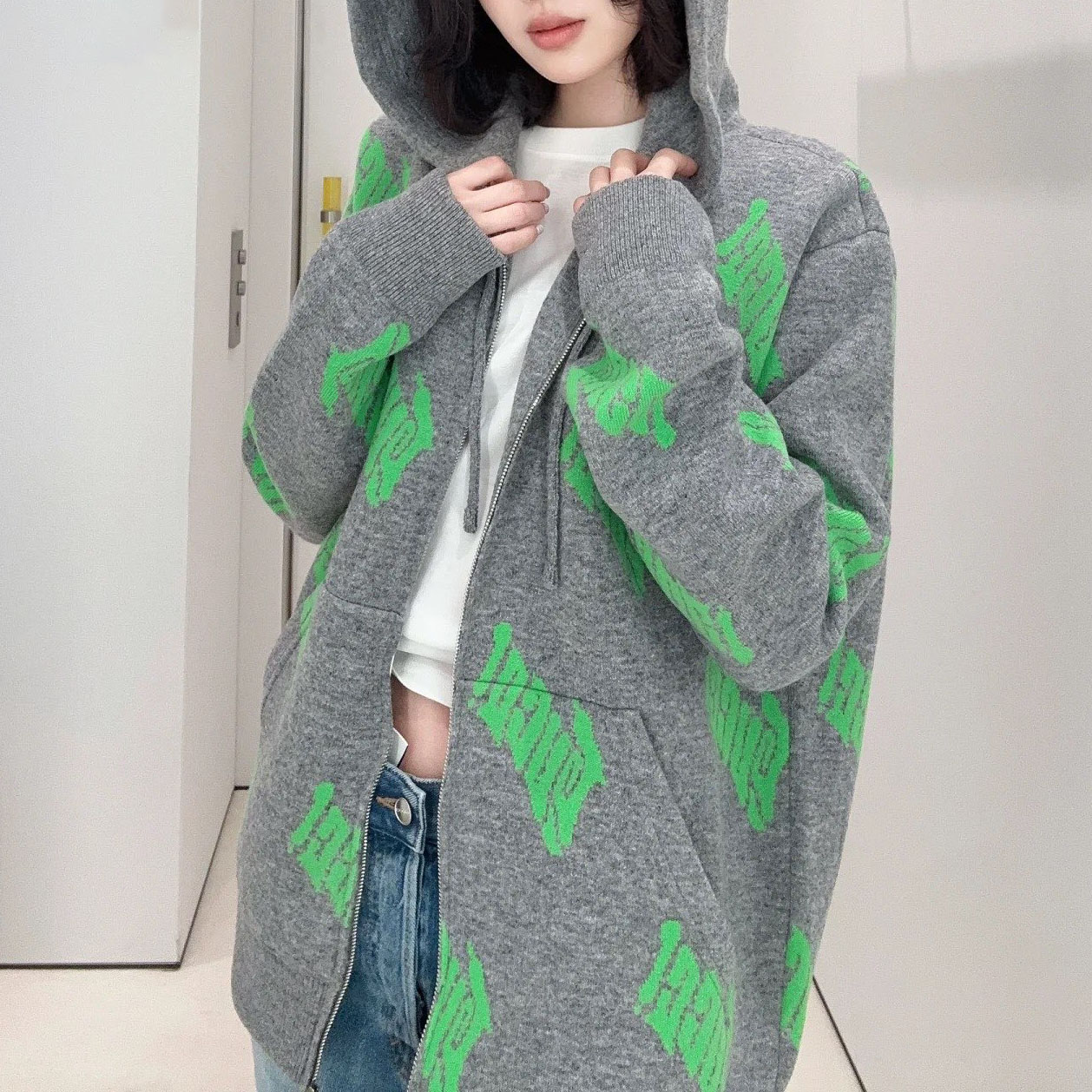 GG Unisex Double-Sided Knitted Jacket XX25092515