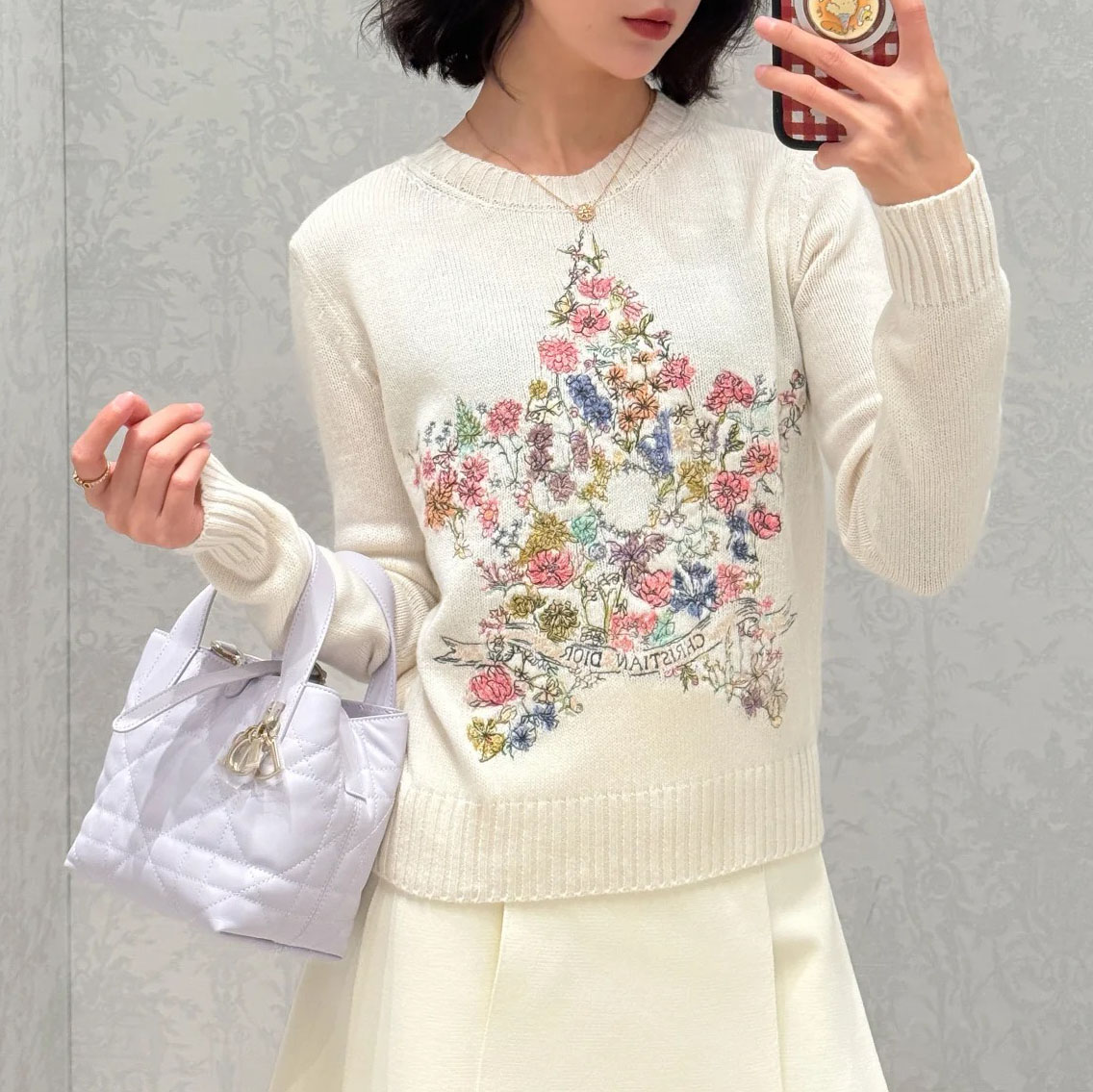 CD 25New Women's Five-Pointed Star Embroidered Long Sleeve Pullover XX25092503