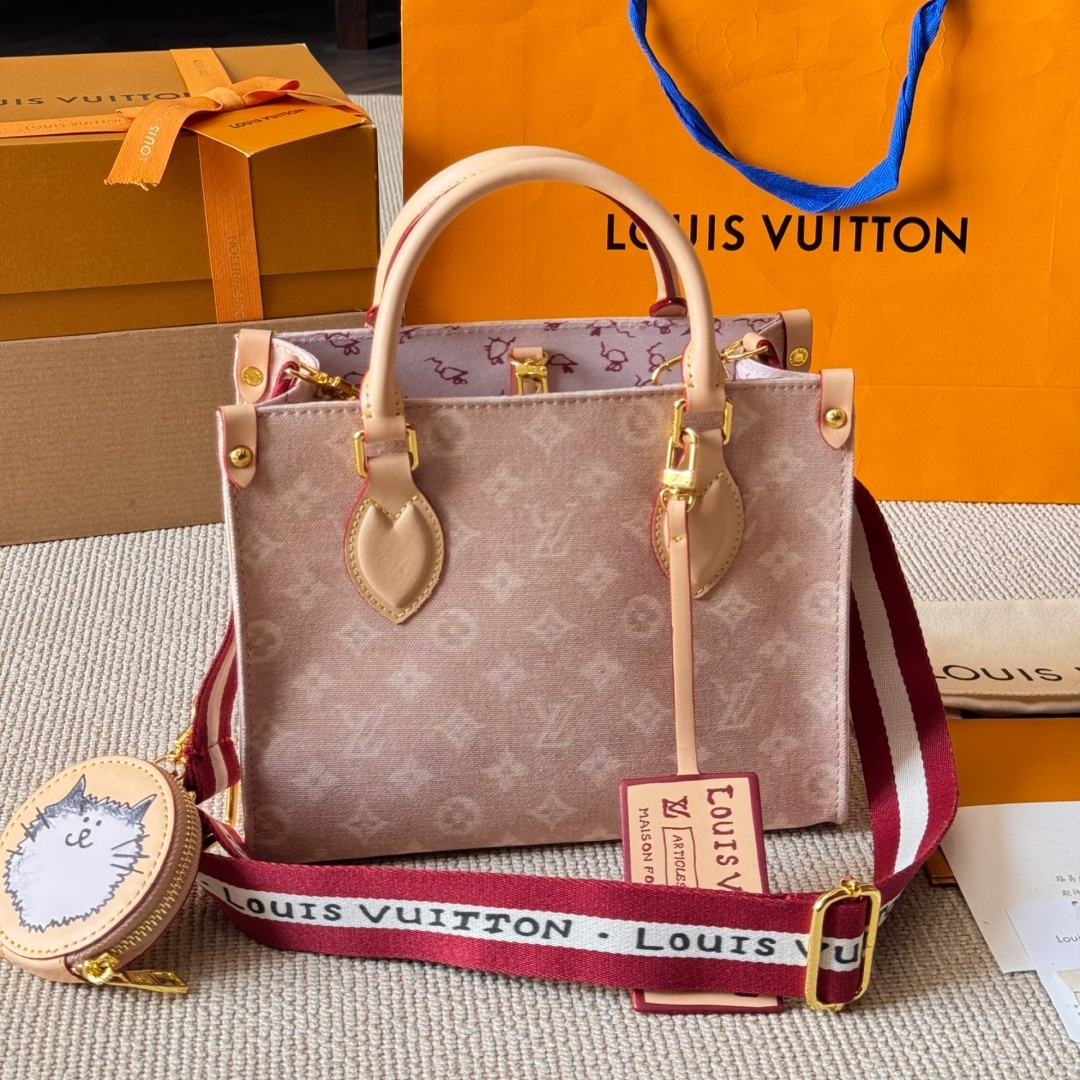 LV Cat - Themed Monogram Onthego Tote Bag YV25092519