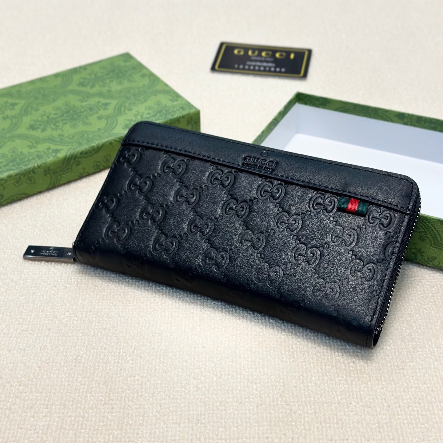 GG Embossed GG Zip - Around Wallet YV25092512