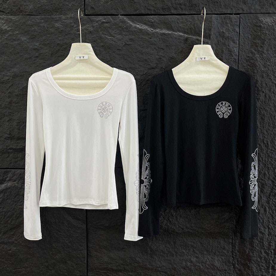 CH Sheer Long-Sleeve Fashion Blouse AM25092606