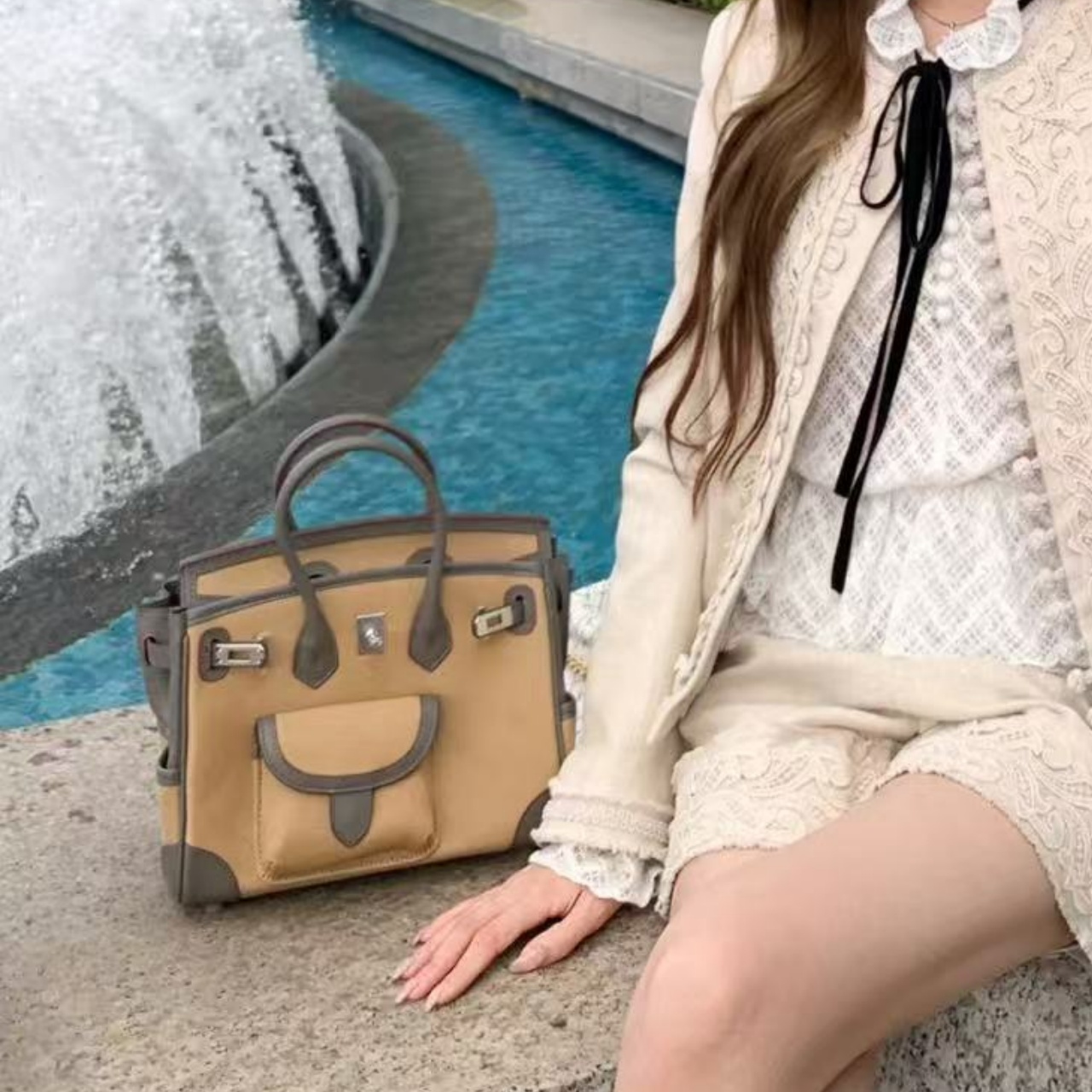 HM Silver Hardware Birkin 35 Cargo Bag YV25092706