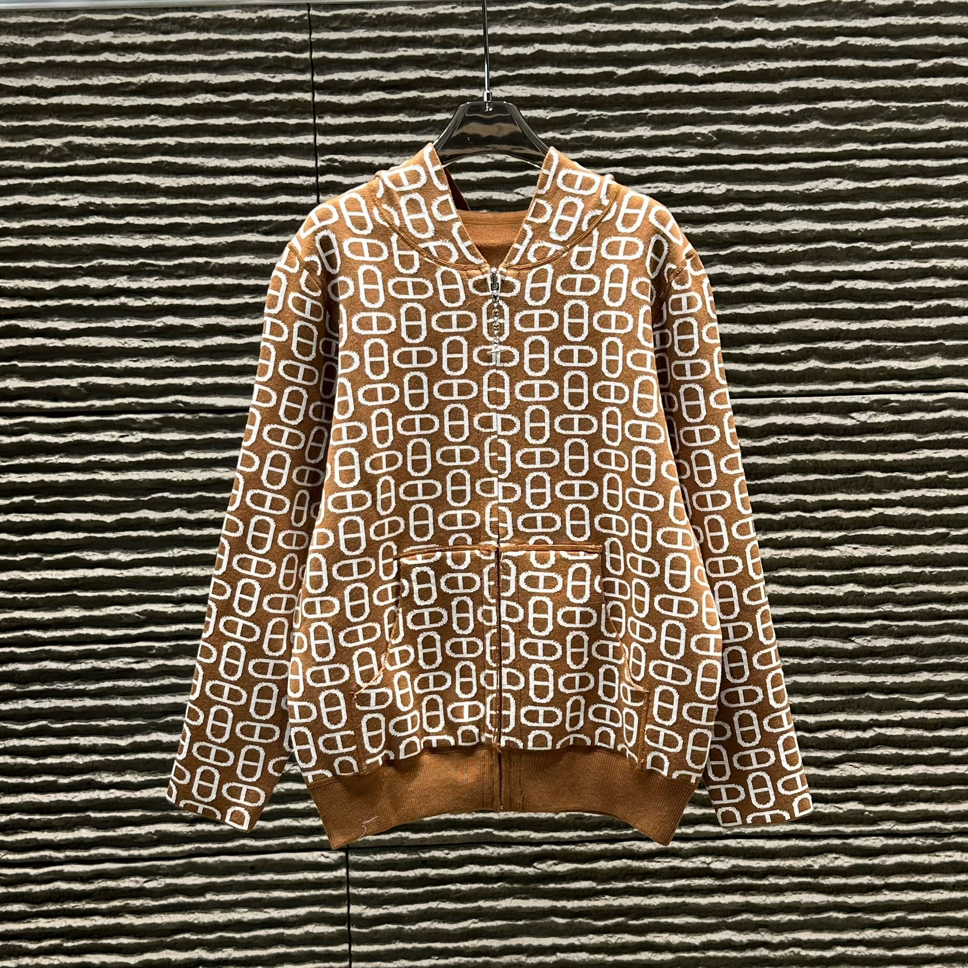 HM 25New Logo Jacquard Knit Cardigan XX25092902