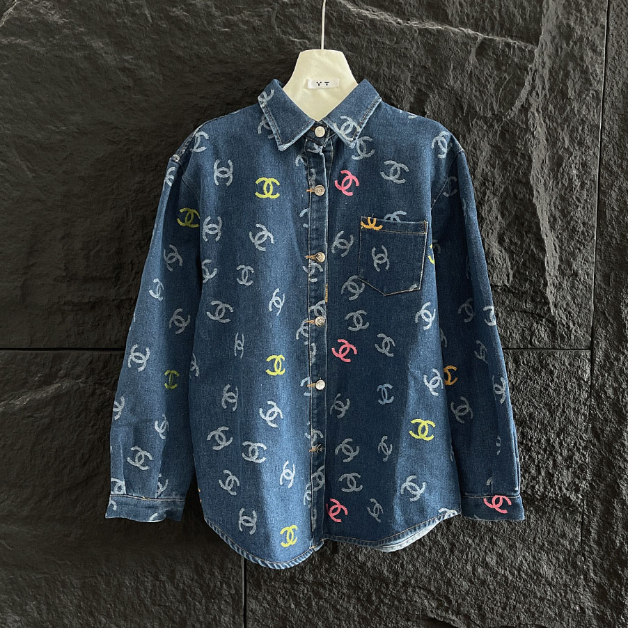 CH 25New Double-C Jacquard Denim Jacket XX25092906