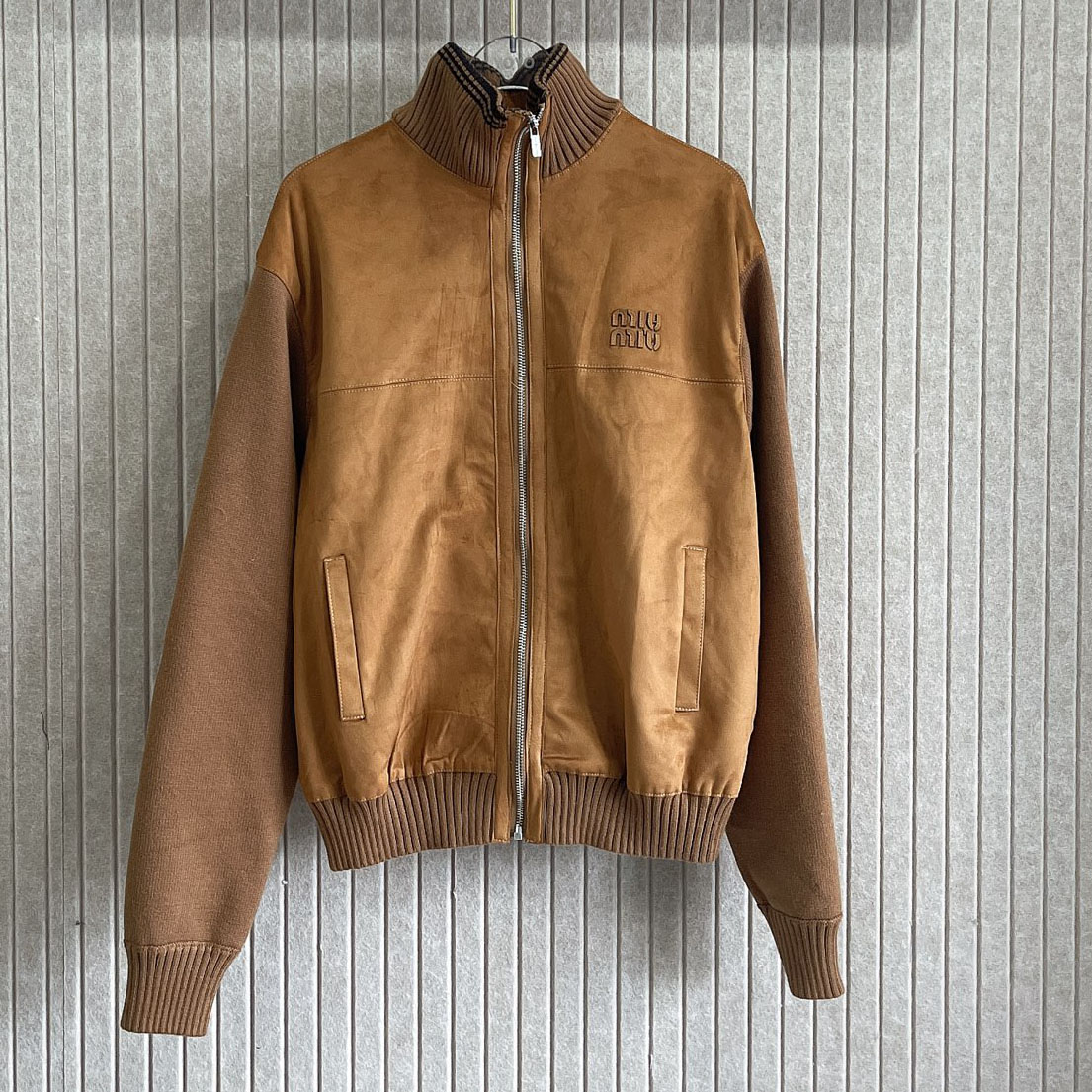 Miu 25New Suede Collar Jacket XX25093004