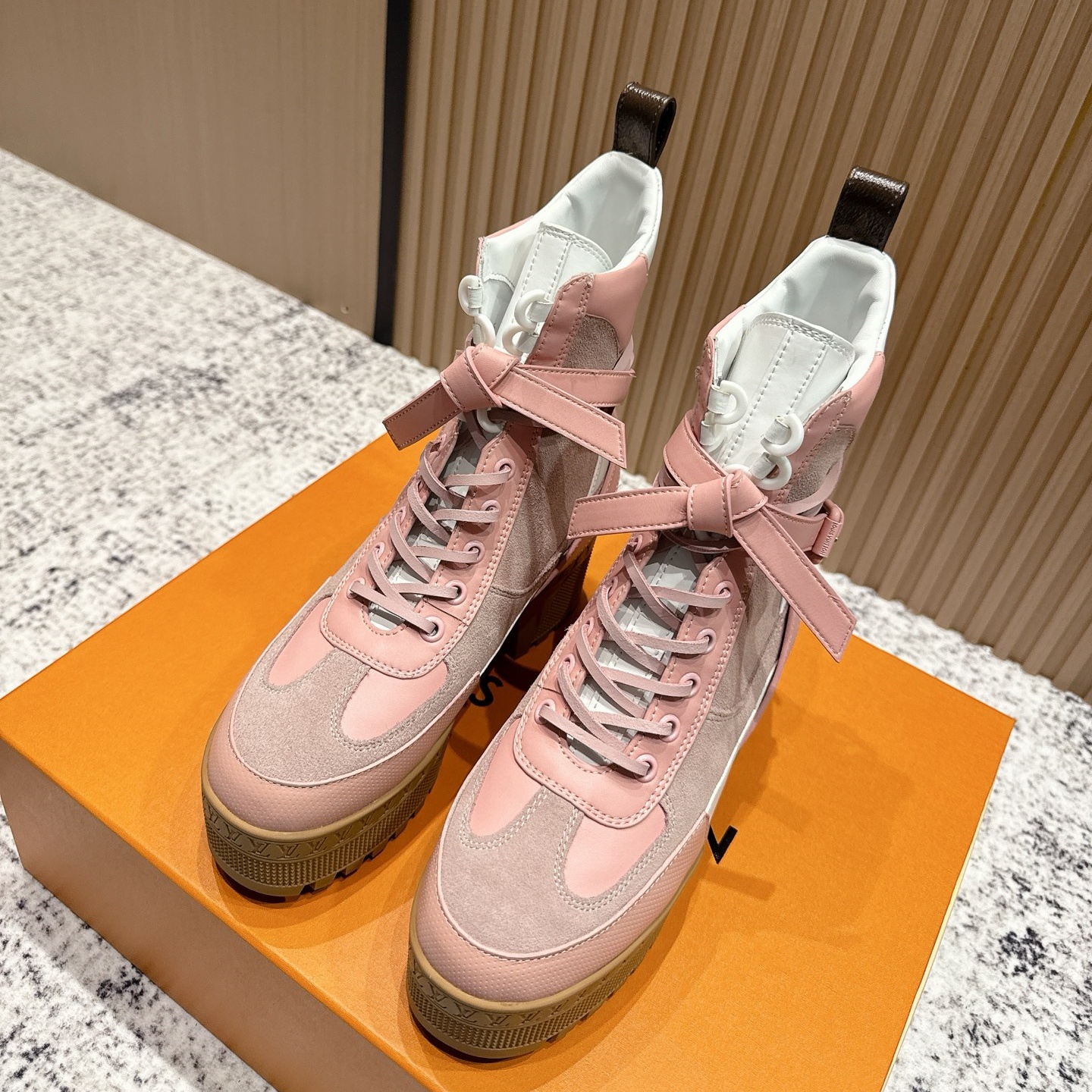 LV Chunky-Heel Desert Martin Boots YV25093004