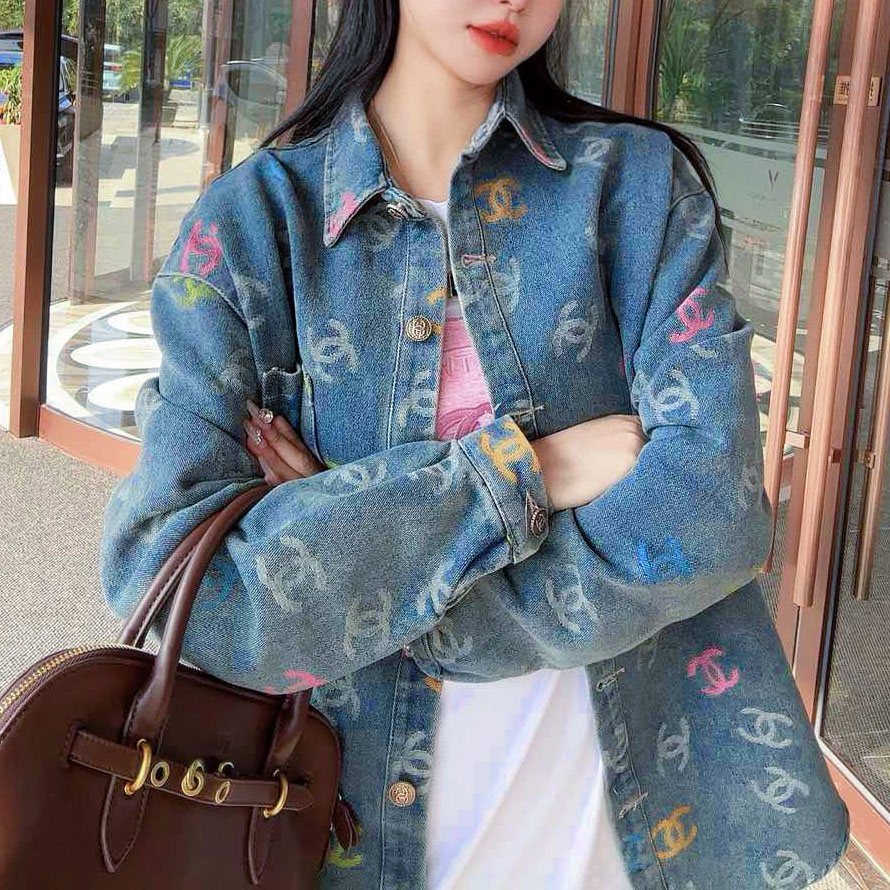 CH 25New Double-C Jacquard Denim Jacket XX25092906