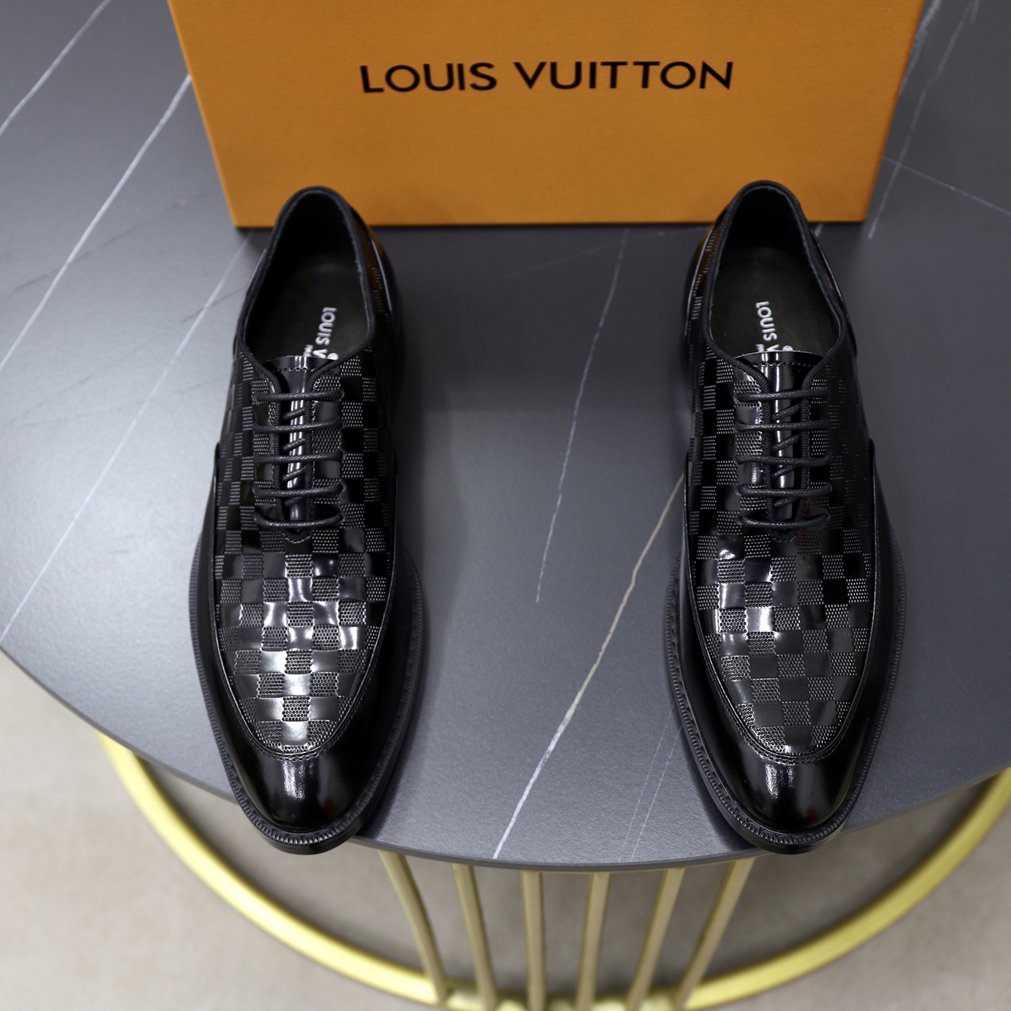 LV Checkerboard Leather Shoes YV25100203