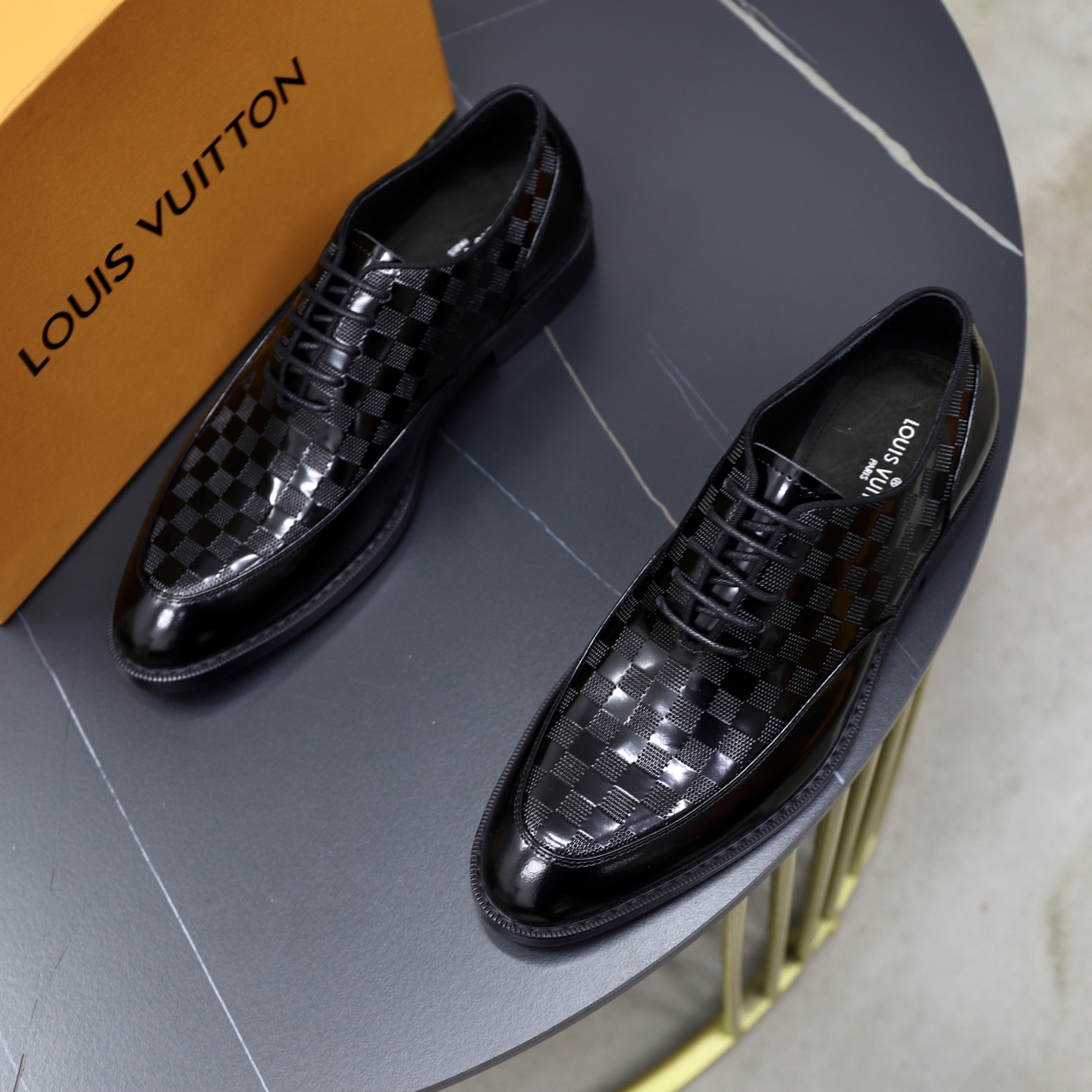 LV Checkerboard Leather Shoes YV25100203