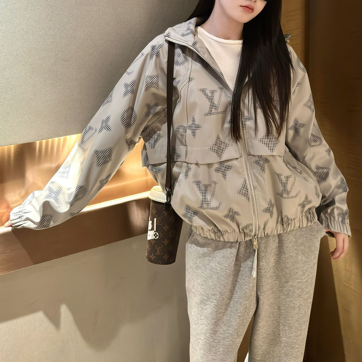 LV 25New Logo-Print Zip Jacket XX25093018